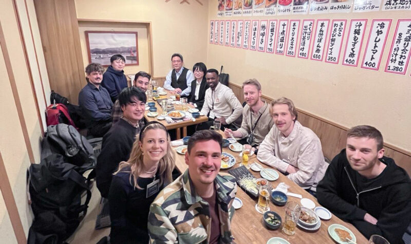Dinner with Yasuhiro Matsunaga, Hiroshi Fujisaki and his PhD and master students from Nippon Medical School.