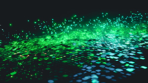 Decorative abstract green image.