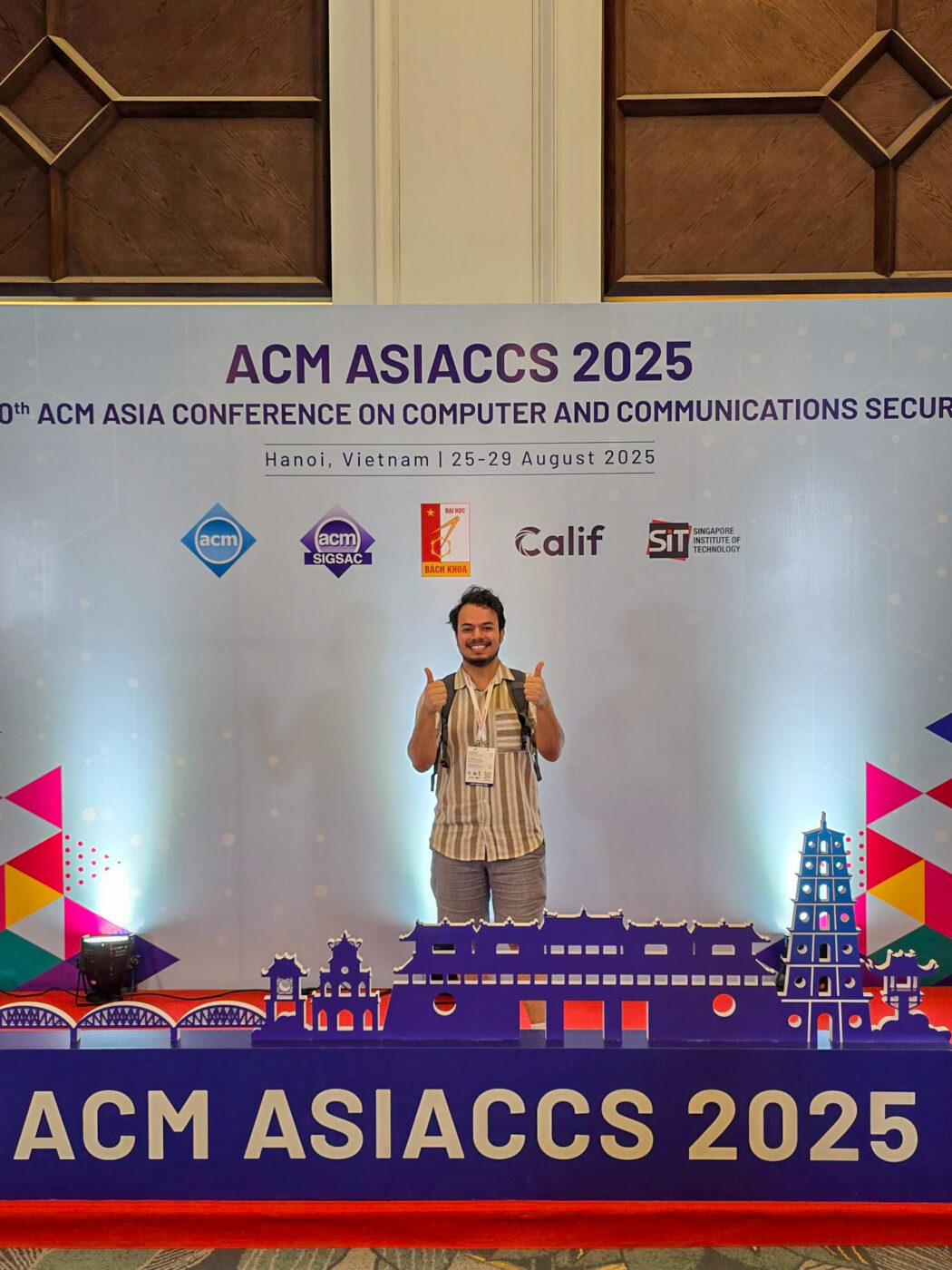 WASP PhD and organizer of the study trip Mojtaba Moazen at ACM ASIACCS.