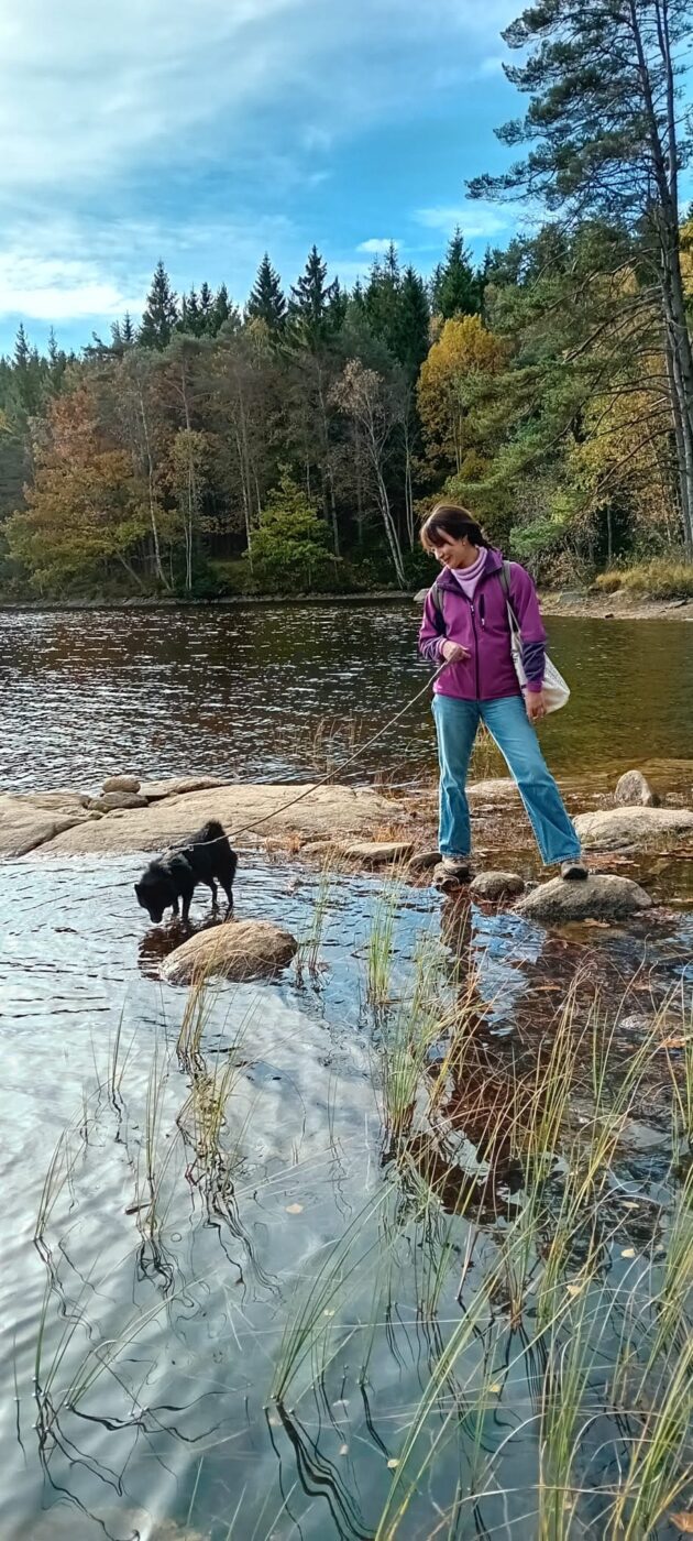 Rocío Mercado Oropeza and dog