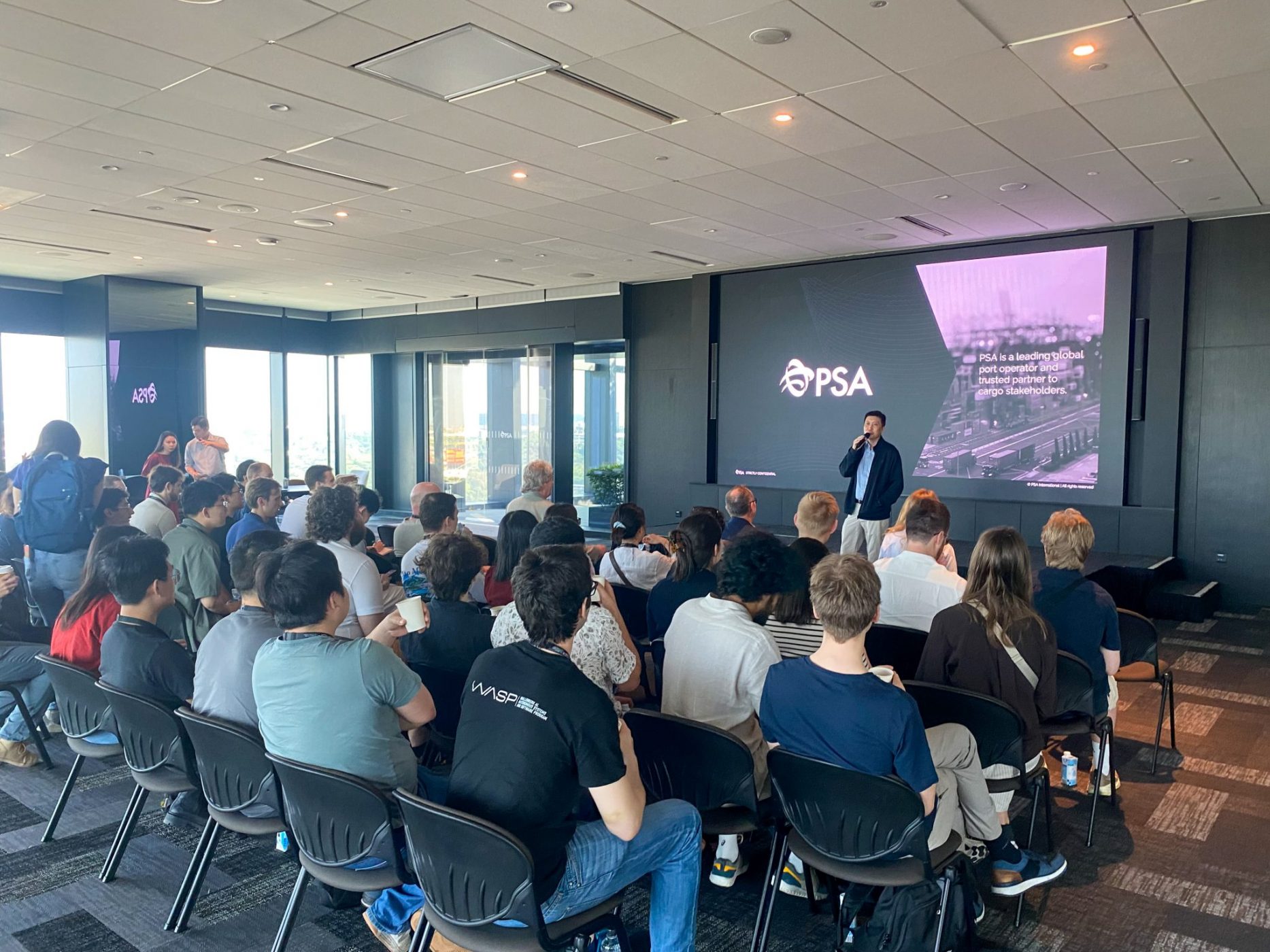 Presentation at PSA. At SGI Innovate. Singapore trip. 